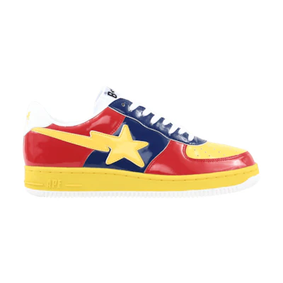 BAPE Bapesta FS-001 Low 'Yellow Red'