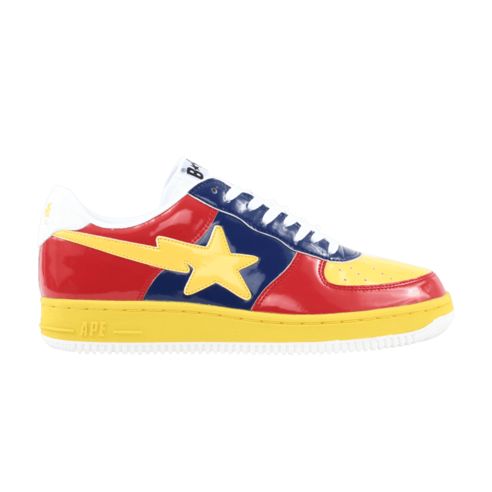 Buy BAPE Bapesta FS-001 Rendah 'Kuning Merah Biru' 0000000401