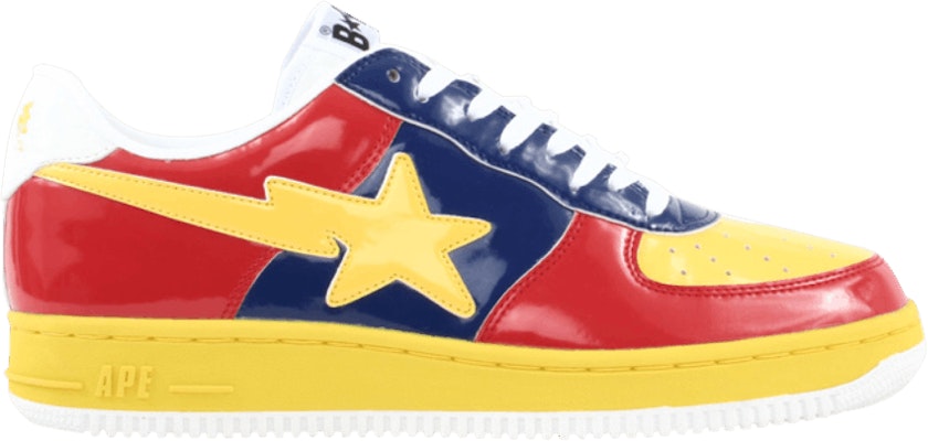BAPE Bapesta FS-001 Rendah 'Kuning Merah Biru' 0000000401 Buy BAPE Bapesta FS-001 Rendah 'Kuning Merah Biru' 0000000401