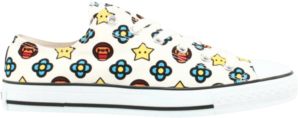 BAPE Bapesta FS-011 Kanvas Rendah 'Milo Putih' 131 Buy BAPE Bapesta FS-011 Kanvas Rendah 'Milo Putih' 131