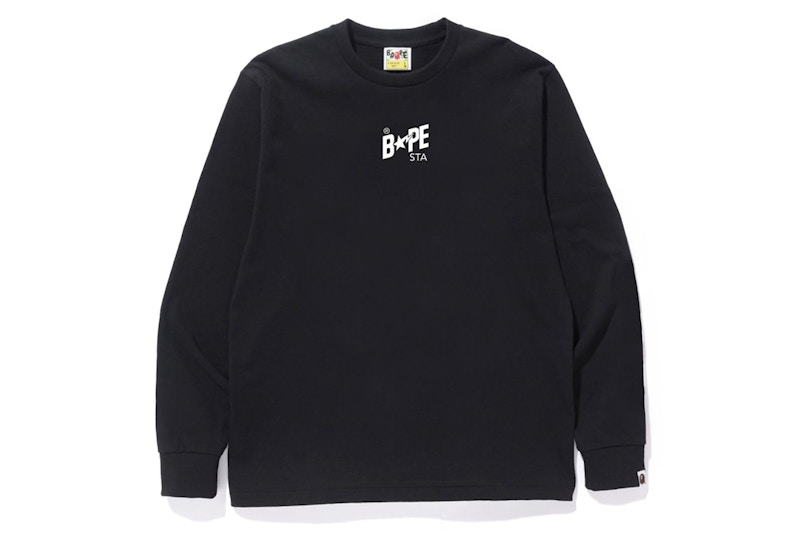 Buy 베이프 베이페스타 일러스트 긴팔티 (블랙)
