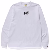 BAPE Bapesta Illustration L/S Tee White
