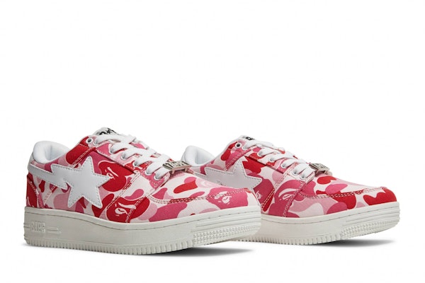 (W) BAPE Bapesta Low 'ABC Camo - Pink' Sepatu Sneakers 1H30291011-PNK Cheap (W) BAPE Bapesta Low 'ABC Camo - Pink' Sepatu Sneakers 1H30291011-PNK