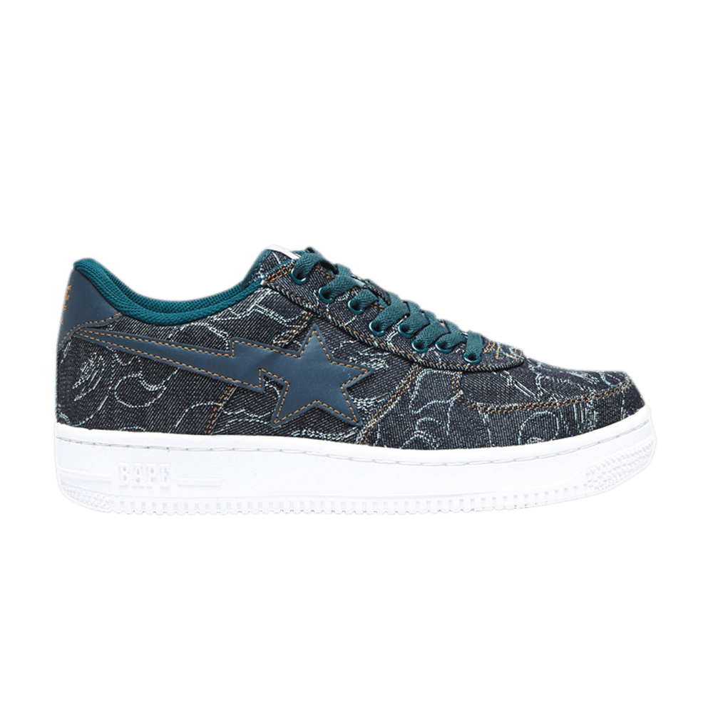 Buy BAPE Bapesta Low 'ABC Denim' Sepatu Sneakers 1B80191014