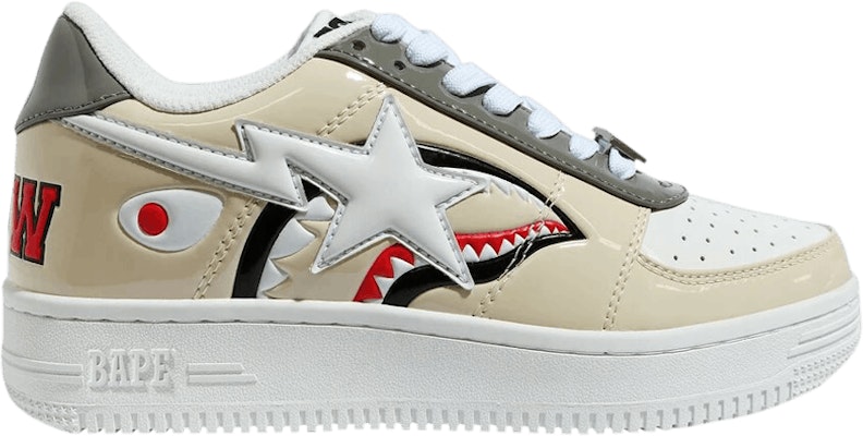 BAPE Bapesta 低帮“米色鲨鱼脸” 1G30291002-BEIGE Buy BAPE Bapesta 低帮“米色鲨鱼脸” 1G30291002-BEIGE