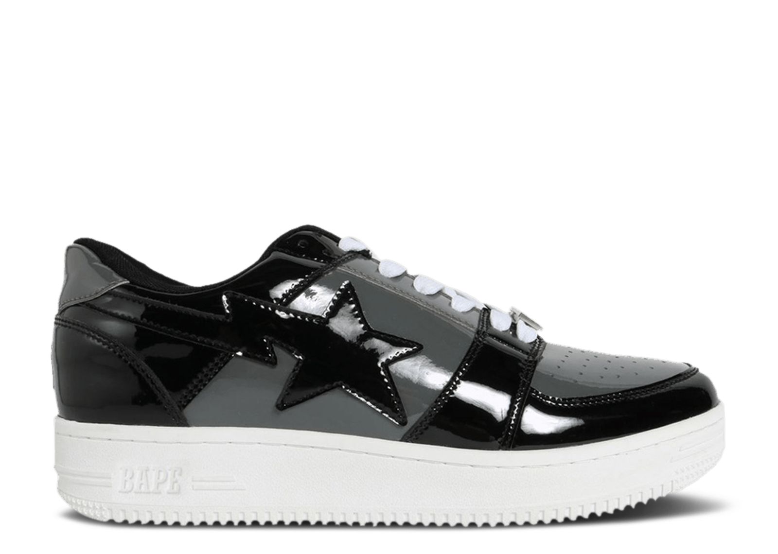 BAPE Bapesta Low 'Black Grey' 1F80191003