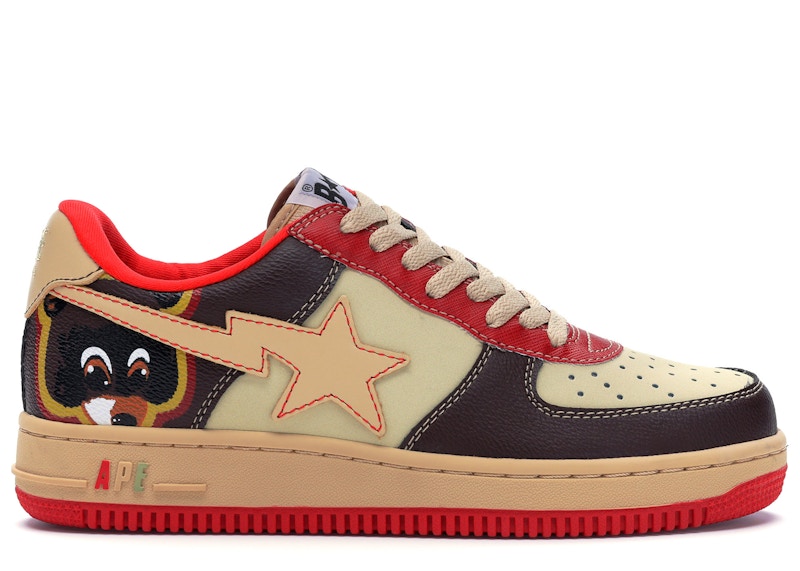 BAPE Bapesta Low 'Brown Pink Polka Dots' 0607FS-001