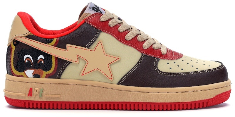 BAPE Bapesta Low 'Coklat Merah Jambu Polka Dot' 0607FS-001 Buy BAPE Bapesta Low 'Coklat Merah Jambu Polka Dot' 0607FS-001