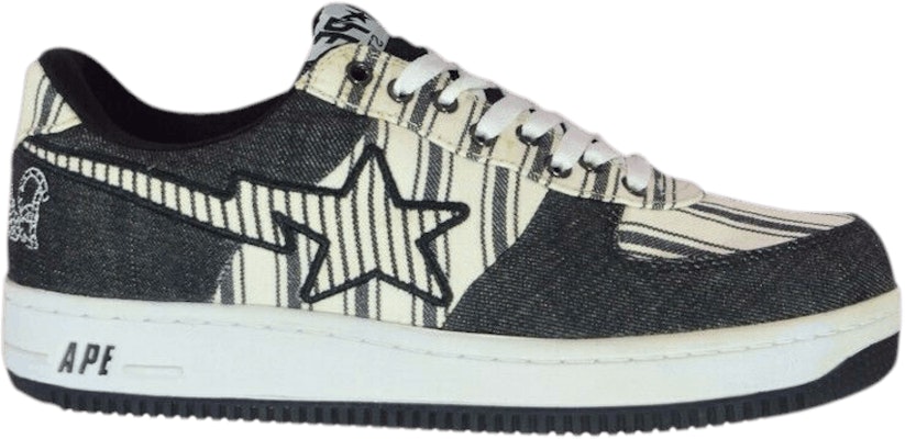 BAPE Bapesta Low 'Denim Pinstripe' Sepatu Sneaker Pria Terbaru 1301 Buy BAPE Bapesta Low 'Denim Pinstripe' Sepatu Sneaker Pria Terbaru 1301