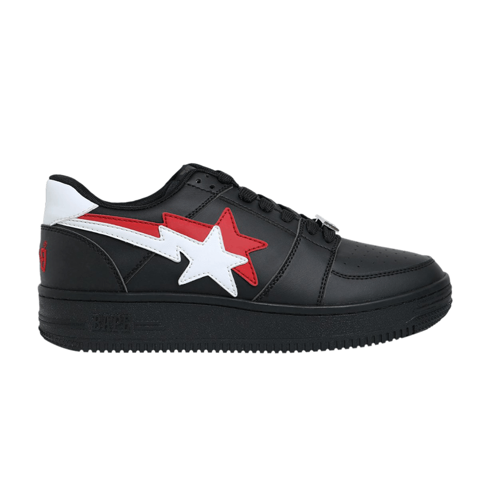 Buy BAPE Bapesta Rendah 'Hitam Berganda' 1E80191004-BLK