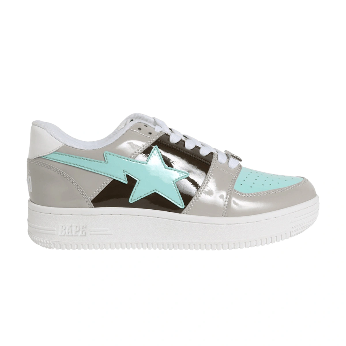 BAPE Bapesta Low 'Light Teal Tan'