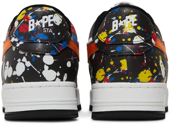 BAPE Bapesta Low 'Salpicaduras de Pintura - Negro' 1I20191009-BLK Details for BAPE Bapesta Low 'Salpicaduras de Pintura - Negro' 1I20191009-BLK
