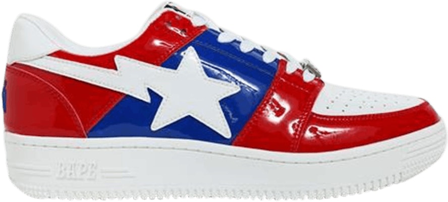 Buy BAPE Bapesta Low Red Blue White 1E80191001 Novelship