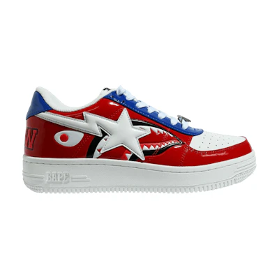 BAPE Bapesta Low 'Shark Face - Red'