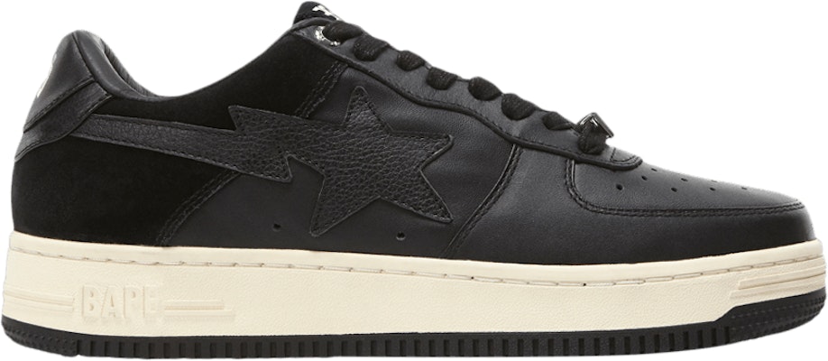 BAPE Bapesta Low 'Suede Heel - Hitam' 001FWG701042X-BLK Buy BAPE Bapesta Low 'Suede Heel - Hitam' 001FWG701042X-BLK