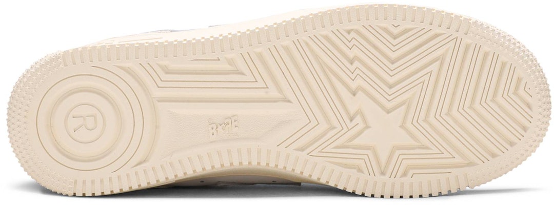 BAPE Bapesta 低帮 '麂皮鞋跟 - 白色' 001FWG701042X-WHT Shop BAPE Bapesta 低帮 '麂皮鞋跟 - 白色' 001FWG701042X-WHT
