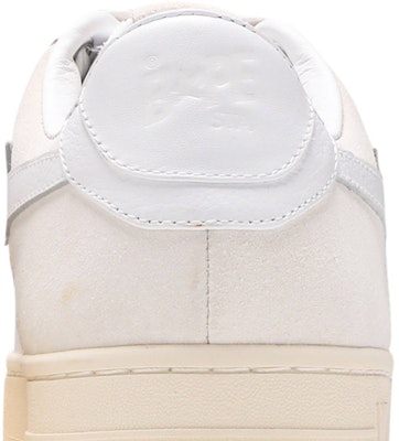 BAPE Bapesta 低帮 '麂皮鞋跟 - 白色' 001FWG701042X-WHT Sizing BAPE Bapesta 低帮 '麂皮鞋跟 - 白色' 001FWG701042X-WHT
