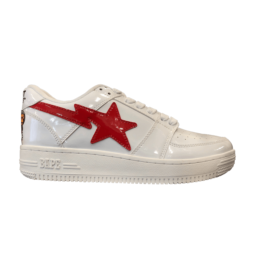Buy BAPE Bapesta 低帮 '白红' 2F23191914
