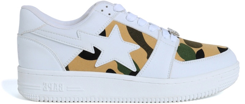 Buy BAPE Bapesta Low M1 '1st Camo - Putih' 1F80191002-WHT
