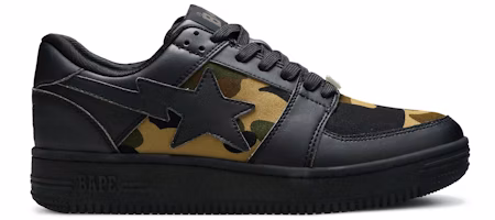 BAPE Bapesta Low M1 '1st Camo - Black' 1F80191002-BLK