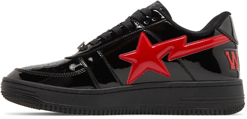 BAPE Bapesta低筒M1『鯊魚臉-黑紅』1F30191002-BLK Lookbook BAPE Bapesta低筒M1『鯊魚臉-黑紅』1F30191002-BLK