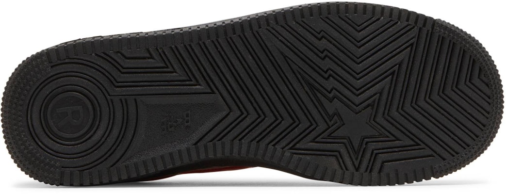 BAPE Bapesta低筒M1『鯊魚臉-黑紅』1F30191002-BLK Shop BAPE Bapesta低筒M1『鯊魚臉-黑紅』1F30191002-BLK