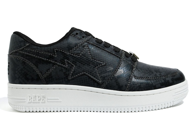 BAPE Bapesta Low M2 'Python - Black' 1G30191013-BLK