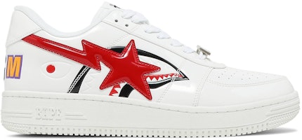 BAPE Bapesta Low M2 'Shark Face - White' 1H30191012-WHT