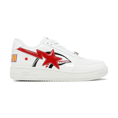 BAPE Bapesta Low M2 'Shark Face - White'
