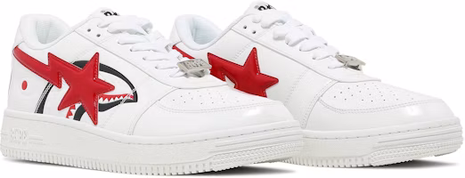 Cheap A BATHING APE Bapesta Low M2「鯊魚臉 - 白色」1H30191012-WHT