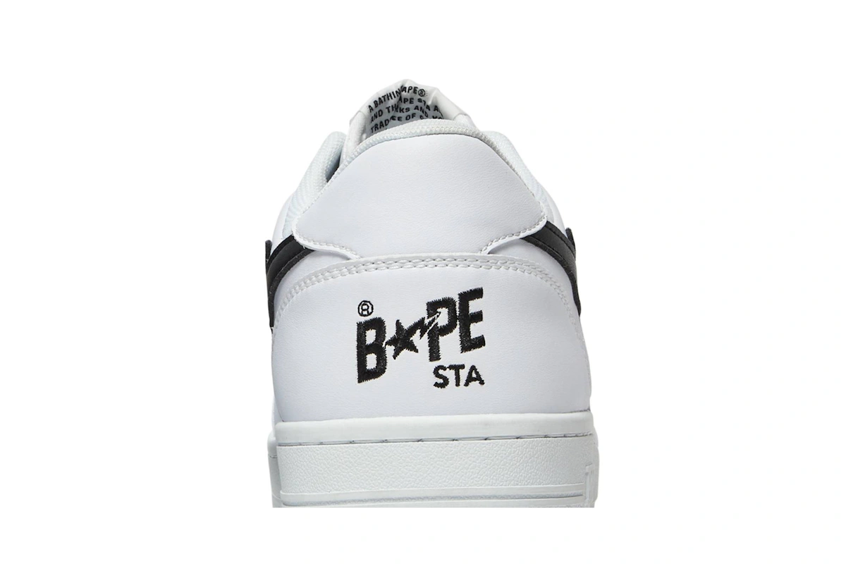 BAPE Bapesta Low M2 'White Black'