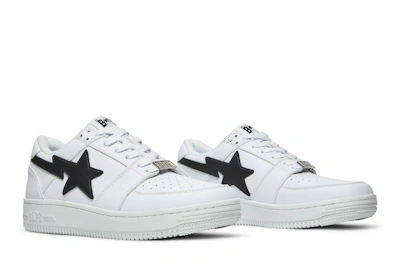 BAPE Bapesta Low M2 'White Black'