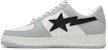 BAPE Bapesta Rendah M2 'Putih Kelabu' 1H70191002-WHT
