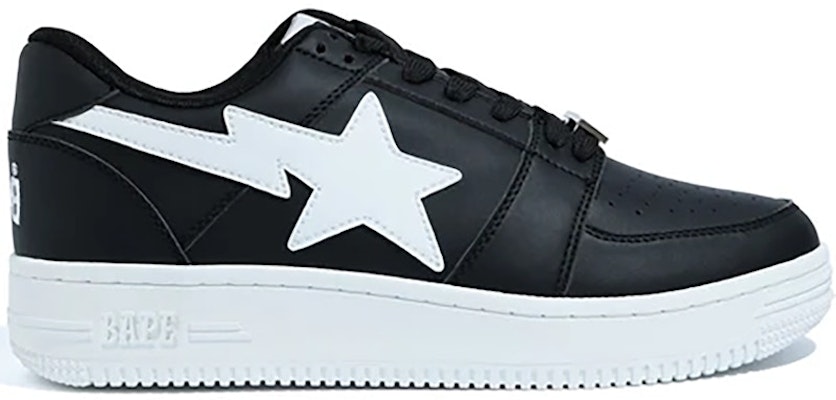 BAPE Bapesta M1 Low 'Hitam Putih' Sneakers 001FWG201010X-BLK Buy BAPE Bapesta M1 Low 'Hitam Putih' Sneakers 001FWG201010X-BLK