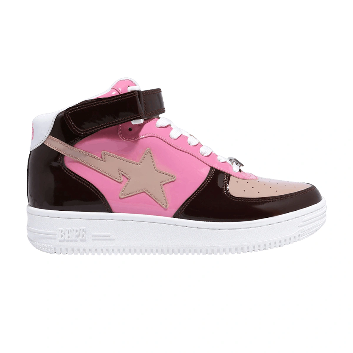 BAPE Bapesta Mid 'Brown Pink'