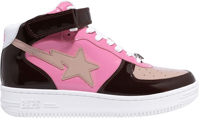 BAPE Bapesta Mid 'Coklat Merah Jambu' 1G30191004-BRW Buy BAPE Bapesta Mid 'Coklat Merah Jambu' 1G30191004-BRW