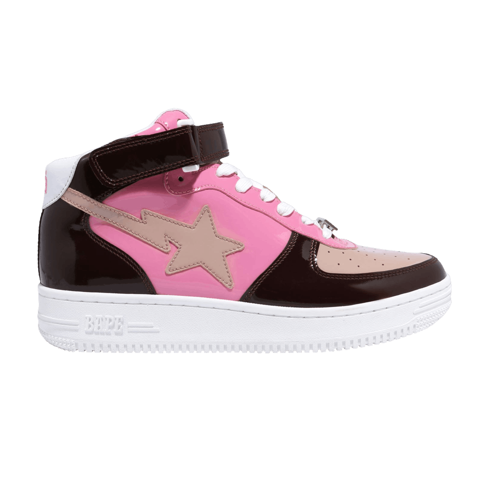 Buy BAPE Bapesta Mid 'Pink' Sepatu Tinggi BAPE-20MP