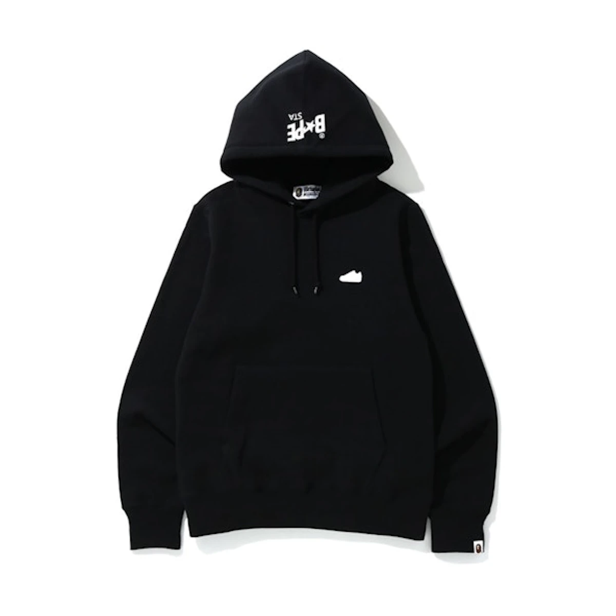 Beli BAPE Bapesta One Point Pullover Hoodie Black Novelship