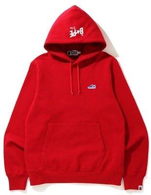 BAPE Bapesta One Point Pullover Hoodie Merah Buy BAPE Bapesta One Point Pullover Hoodie Merah