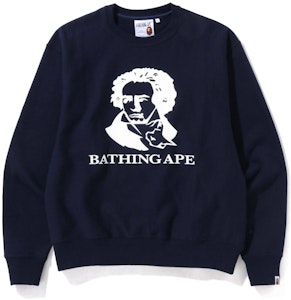 BAPE 贝多芬宽松版海军蓝圆领卫衣 Buy BAPE 贝多芬宽松版海军蓝圆领卫衣