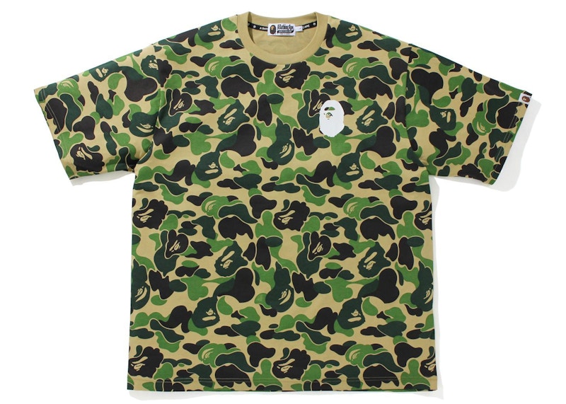 BAPE Big ABC Camo Ape Head Relaxed Fit Tee Green