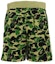 Order BAPE Big ABC Camo Shark Sweat Shorts Green