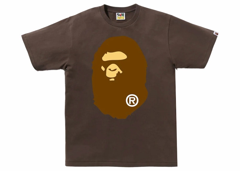 BAPE Big Ape Head Tee Brown