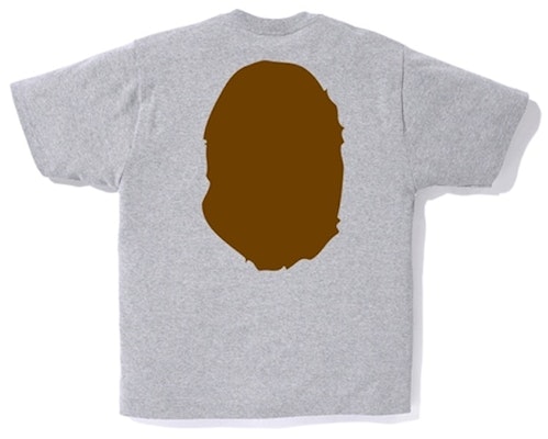 Bape Big Ape Head Tee Grey Order Bape Big Ape Head Tee Grey
