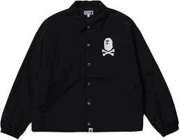 BAPE Black Printed Loose-Fit Button-Up Long-Sleeve Jacket 4J70-140-002 BAPE Black Printed Loose-Fit Button-Up Long-Sleeve Jacket 4J70-140-002