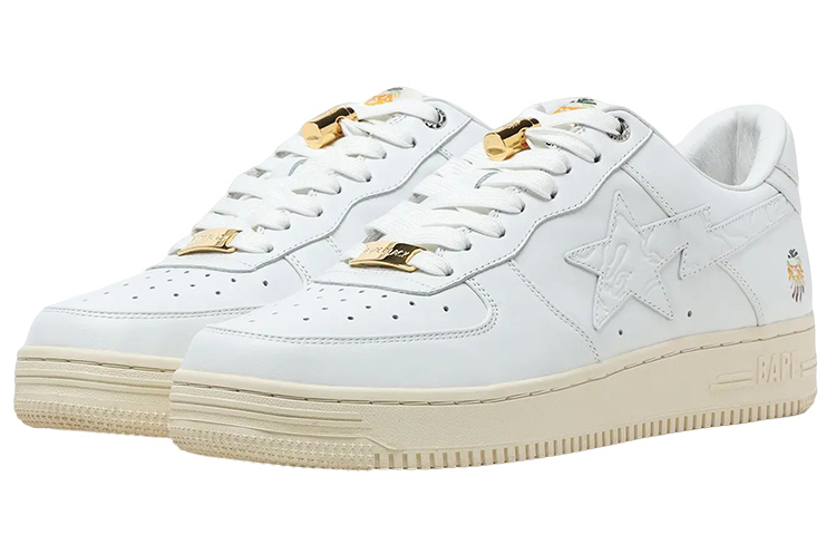 Lookbook BAPE BLACK x A BATHING APE STA Low ''Beige Oro Fibbia'' BBKSNBASN01MK