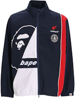 BAPE Blue Zip-Up Loose Fit High Neck Jacket 001LJI801002M BAPE Blue Zip-Up Loose Fit High Neck Jacket 001LJI801002M