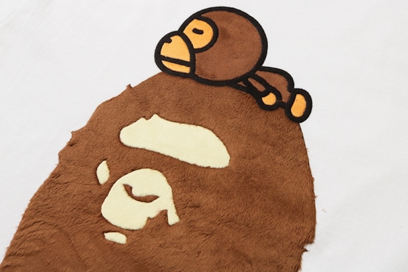 Bape Boa Milo On Big Ape Tee White 圖 2
