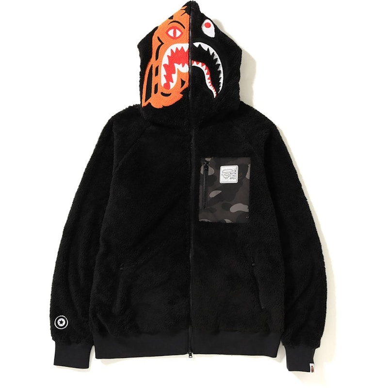 Buy Bape Boa Tiger Shark Hoodie Jacket Black