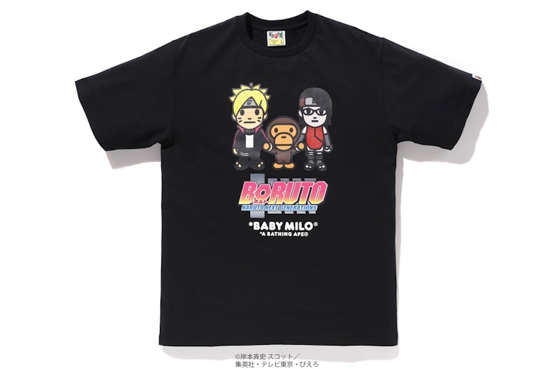 Bape Boruto Milo 2 Tee Black